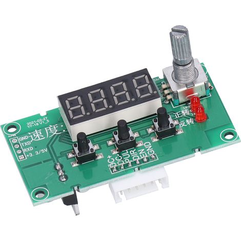 Schrittmotor-Steuerplatine, stabiles Drehzahlregelungsmodul mit Digitalanzeige, DC 8-24V (1/5)