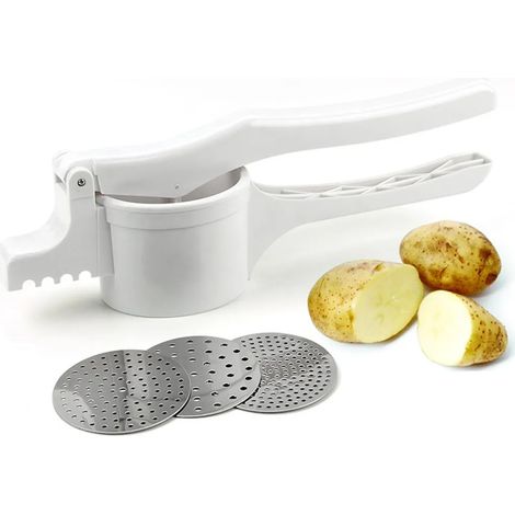 Presse-purée avec tamis inférieur en 3 parties, presse-purée manuelle, presse-purée multifonctionnelle. (1/5)