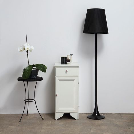 Mueble Con Cajón Y Puerta Cm.33,5 H 80 Blanco Decape Lavanda (1/5)
