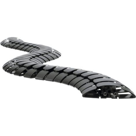 BACHMANN Guía de cables PRO negro RAL9005, 930.032