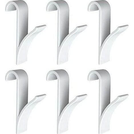 6er-Set Handtuchhaken – Weiß (1/5)