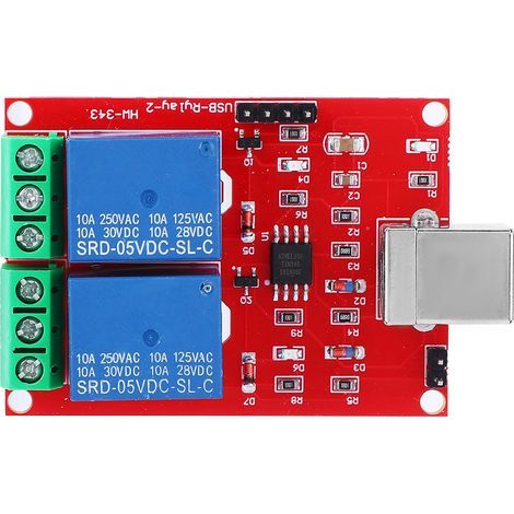 5V USB-Steuerschalter, 2-Kanal-Relaismodul, PC-Computer, intelligenter Steuerschalter, USB-Steuerschalter (1/5)