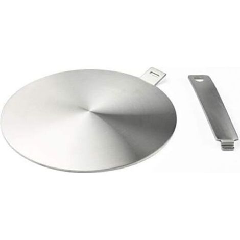Adaptateur à induction, disque convertisseur pour plaque de cuisson à induction, plaque de diffusion de chaleur avec poignée et base séparables 20 cm (1/5)