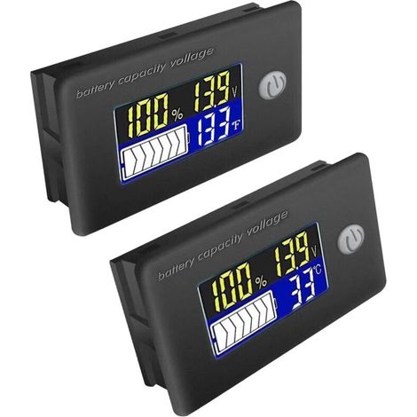 stücke 12V Batterie Kapazität Tester Temperatur Voltmeter Monitor Batterie Tester mit Farbe LCD Anzeige (1/4)