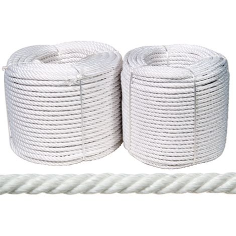 Cuerda de nylon mate Rombull Ronets Blanco16mm 100m Blanco