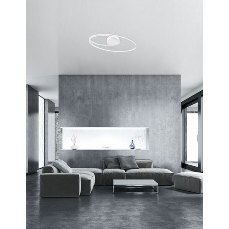 [GEBRAUCHT] B-Ware Nova Luce Deckenleuchte Deckenlampe VIARREGIO LED Weiß Warmweiß Wohnzimmer 28 W (1/2)
