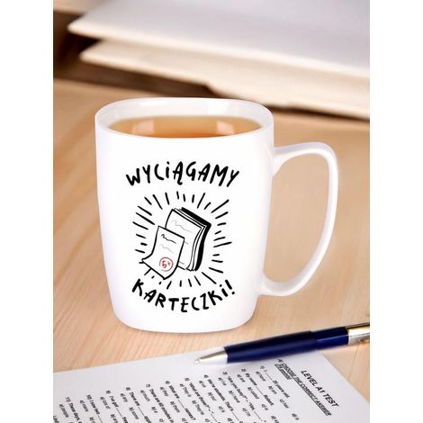 Tasse Wir nehmen die Notizen heraus