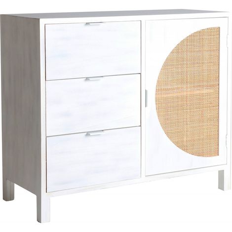 Commode zemne - Blanc, naturel (1/5)