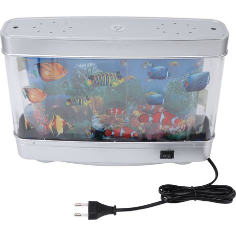Lampe décorative d'aquarium images animées fascinantes veilleuse sensorielle d'aquarium artificiel pour salon prise ue, tension: 220 V