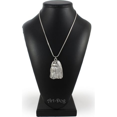 Shih Tzu, Shi tsu, Shi-Tzu, Szi-cu, Szitzu I - collana per cani, ciondolo per cani su catena d'argento, gioiello unico di Art-Dog (1/5)