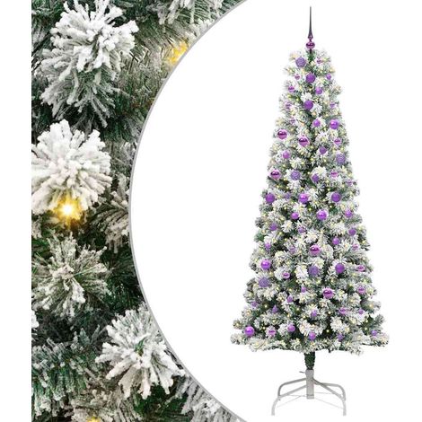 Sapin de Noël  Arbre de Noël Artificiel à Branches Articulées 240 cm (1/5)