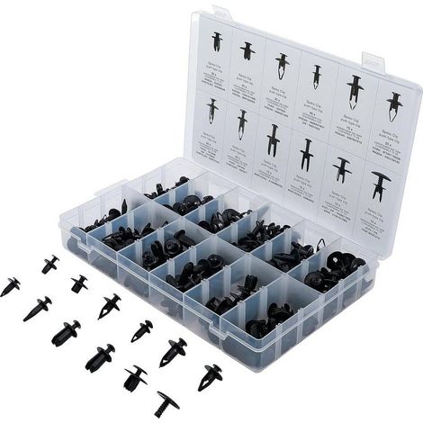 Assortiment de Chevilles d'Écartement 240 pcs - Compatible Mazda, Honda, Ford, Nissan, VW - Polyvalent et Pratique pour - D-Work