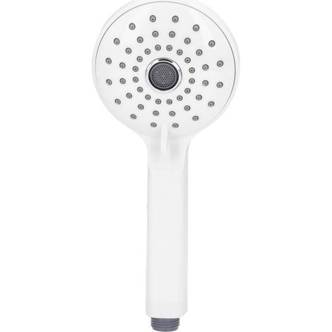 JUMZ Pommeau de Douche sous Pression résistant à la Corrosion résistant à l'usure résistant aux Hautes températures Deux Modes pulvérisateur de Douche antirouille Salle de Bain Blanc (1/5)