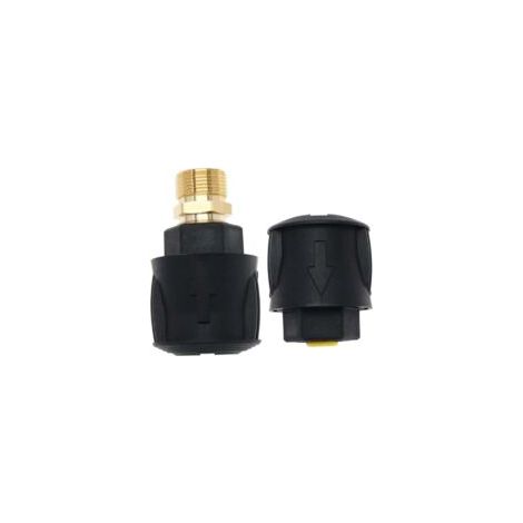 Accesorio para limpiadora de alta presión: 1 juego de racores de conexión rápida de alta presión de repuesto, compatibles con mangueras de conexión rápida Karcher K2-K7, adaptador de manguera para lim