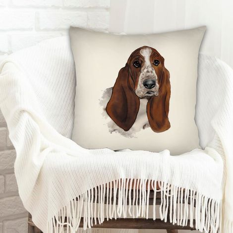 Housse de coussin 45x45 cm en polyester anti-ride pour Noël, anniversaire, la Fête des Pères, la Fête des Mères (1/5)