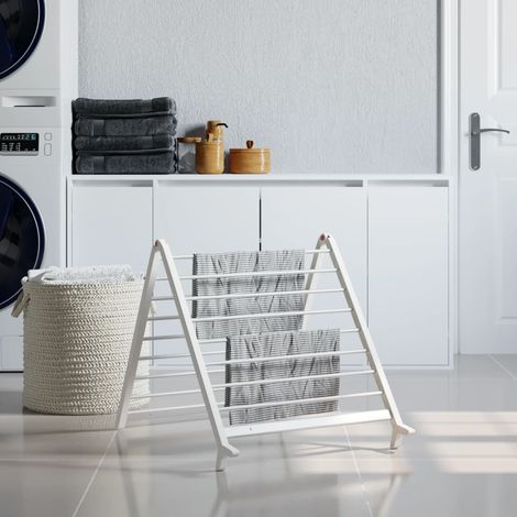Étendoir à linge extensible pour baignoire, 53-90 cm, aluminium