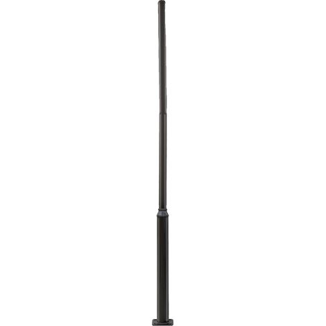 Poteau de lampadaire extérieur, design durable, installation facile, noir (1/2)