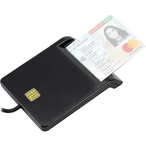 Lecteur de cartes d'identité intelligent USB 2.0 pour cartes SD, ATM, CAC, TF, bancaires et SIM. Connecteur USB-CCID ISO pour Windows et Linux. (1/5)
