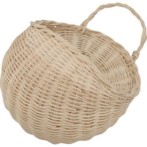 Multifunktionaler Hängekorb aus Rattan für die Aufbewahrung im Haushalt, beige (1/5)
