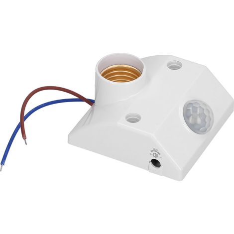 E27 Induktionslampenfassung, energiesparende Infrarot-Sensor-Lampenfassung, 50 W, AC 90–240 V (1/5)