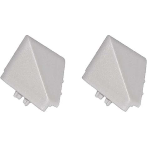 2x Connecteur angle extérieur sortant jonction d'angle 90° pour profil décoratif bande d'étanchéité plinthe Raccordement Plan de travail Finition Cuisine Salle de bain Meuble Protection, en plastique (1/2)