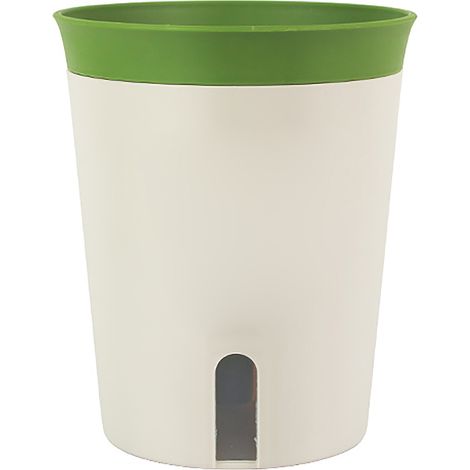 Pot de fleurs à arrosage automatique, petit modèle, à absorption automatique, idéal pour les plantes d'intérieur. (1/5)