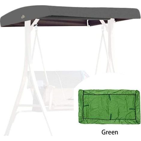Toile de rechange verte universelle pour balancelle de jardin de toit 2-3 places, 191 x 120 cm (1/5)