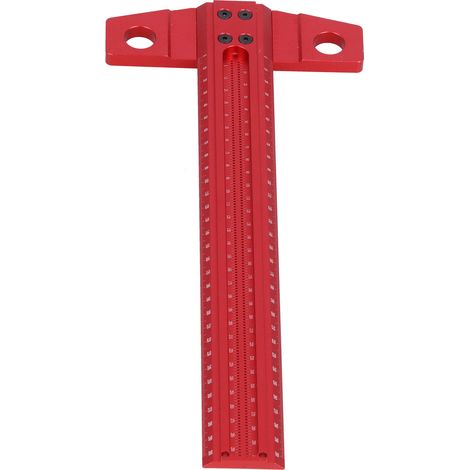 T-förmiger Winkelmesser, rechtwinkliger Anreißer, Aluminium-Markierungslehre für Glas- und Holzbearbeitung, 300 mm (1/5)