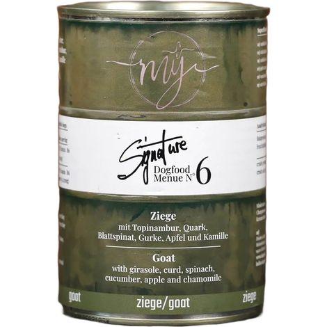 Carne di capra 75% con topinambur 410g per cani allergie intolleranze alimentari My Signature (1/4)