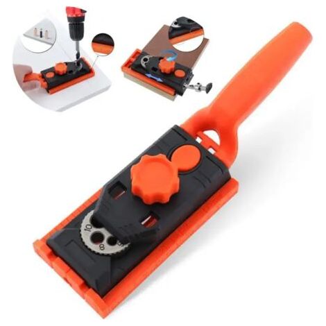 2 en 1 trou de gabarit de trou 6/8/10 / 12mm Dowel Jig menuiserie Locator Doweling Jig Trou Guide de forage bricolage outils de travail du bois (1/5)