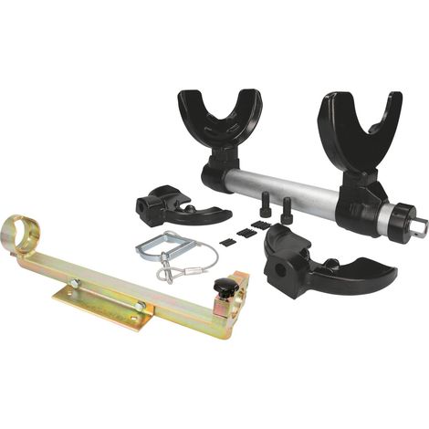KS TOOLS Coffret de compresseur de ressort Mc Pherson avec filin de sécurité et support étau ( 500.8475 ) (1/2)