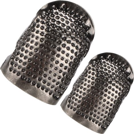 Protège-doigt, ongle long, dé à coudre, anti-anneau, suture, pince à dé à coudre, taille S/M, gris anthracite (1/5)