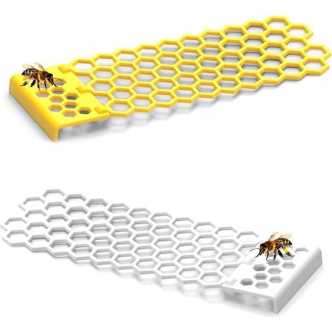 4er Pack Bienenleitern aus Wabenform, Bienenstation aus Kunststoff, faltbare Vogeltränke aus Wabenform, schwimmende Leiter, für Bienenstöcke, Gär (1/5)