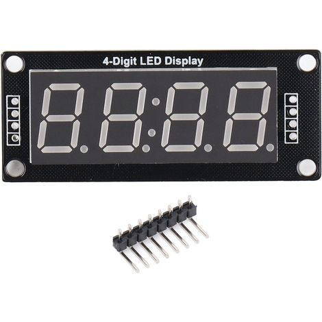 Module d'affichage LED 4 chiffres 7 segments 0,56 pouce, tube numérique avec broches, horloge 5V (1/5)
