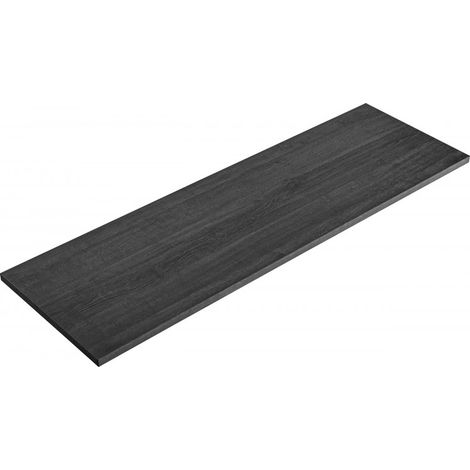 Plateau meuble sous vasque en bois - Gris - L 60 cm x P 49 cm - Camille OAK - Livraison gratuite