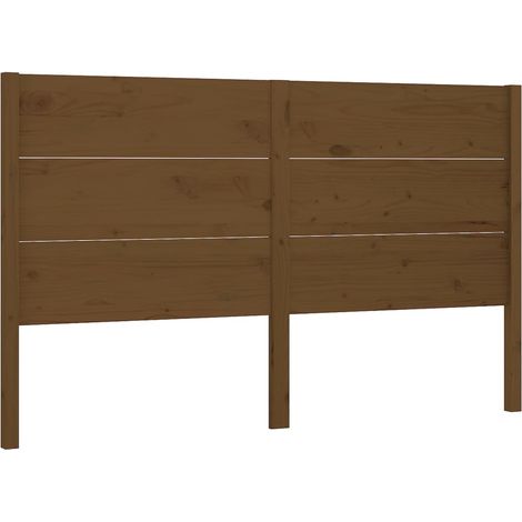 Maison Exclusive - Cabecero madera maciza de pino marrón miel 126