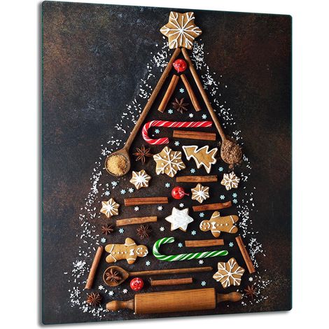 GLASPLATTE TISCHPLATTE 40x52 WEIHNACHTEN (1/5)