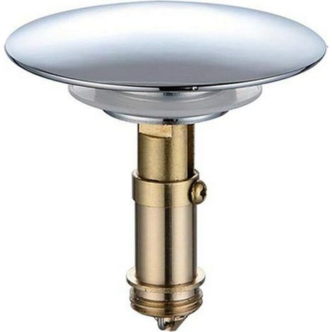 1 - Bonde Clic-Clac - Boulon Pop-Up - Lavabo Salle De Bain - Laiton Chromé - Filetage M8 - Diamètre 66mm (1/5)