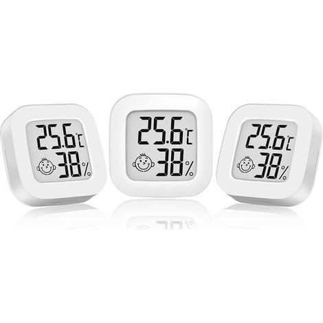 Digital indoor thermometer and hygrometer – Measuring range -10°C to 70°C – Accuracy ±1°C – Comfort indicator – Wall mount (1/5)