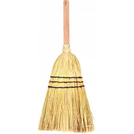 Balai à main -L 4,8 x l 21 x H 48,2 cm - Paille - Livraison gratuite