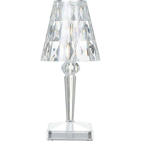 Lampe de table en cristal de diamant ACKERMAN, lampe de chevet rechargeable USB, réglage tactile de la température et de la luminosité (1/4)