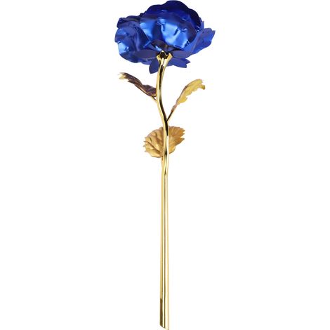 Rose Éternelle Lumineuse - Idée Cadeau Saint-Valentin pour Femme, Décoration Nuptiale avec Éclairage LED Bleu Romantique (1/5)