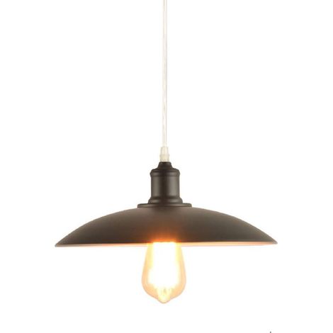 Vintage-Industrie-Edison-Pendelleuchte, klassische Metall-Deckenleuchte für Lobby, Bar, Restaurant, Büro, Retro-Stil, ohne Leuchtmittel, E27-Fassung, Kronleuchter (Schwarz)