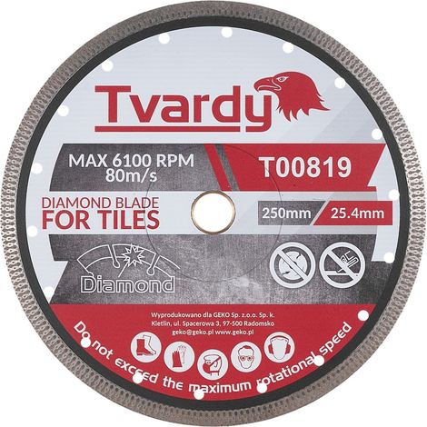 Disque diamanté pour grès cérame 250x10x25,4/22,23mm (25) (1/2)