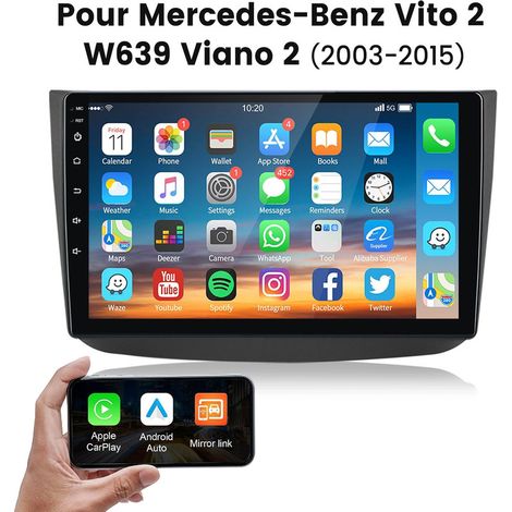 10 pouces Carplay Autoradio pour Benz Vito 2 W639 (2003-15) système Linux JUNSUN (1/5)