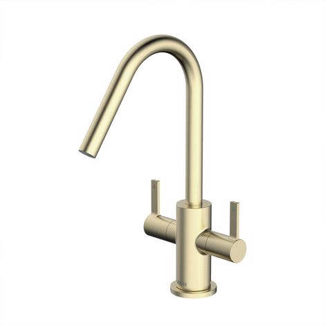 Bristan Cashew EasyFit Mono Kitchen Sink Mixer Tap - Brushed Brass