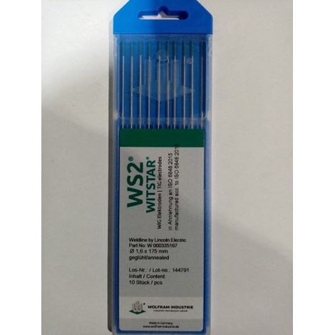 ELECTRODO WS2 WELDLINE 1.6X175 UD. - LINCOLN