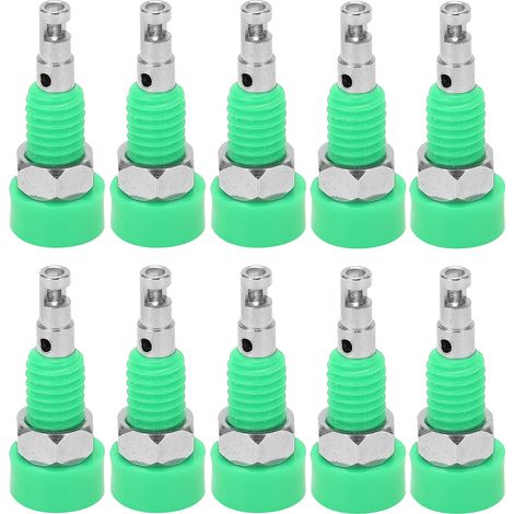 10 connecteurs femelles banane 2mm jack prise adaptateur panneau mini borne de liaison vert pour instrument électronique (1/5)