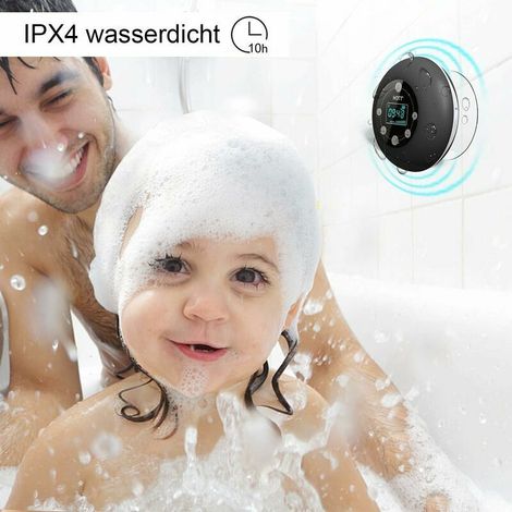 VURAHOME - Radio de douche Bluetooth 5.0 haut-parleur étanche musique de salle de bain sans fil (1/5)