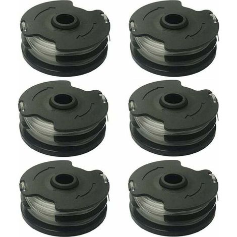 Lot de 6 bobines de fil nylon 1,4mm pour débroussailleuse Parkside PRTA 20-Li A1/B2/C3 – 2 x 5m – Compatible PRT 300 A1, PRT 550 A1/A3 (1/5)